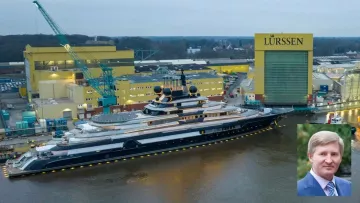 В Германии построили гигантскую яхту для Ахметова стоимостью 500 млн долларов: фото грандиозного судна