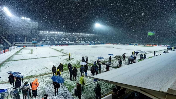 Матч Лиги чемпионов Аталанта – Вильярреал отменен из-за сильного снегопада