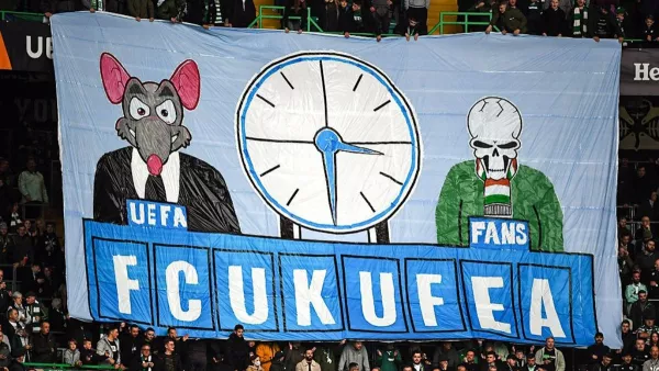 Фанаты Селтика в гневной форме обратились к УЕФА во время матча с командой Зубкова