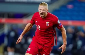 Видеообзор матча Норвегия — Гибралтар — 5:1: хет-трик Холанда, забившего 11 мячей в восьми играх сезона