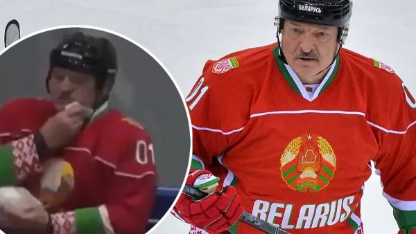 «А я вам сейчас покажу, откуда нанесли удар по подбородку…»: Лукашенко получил клюшкой по морде во время хоккейного матча