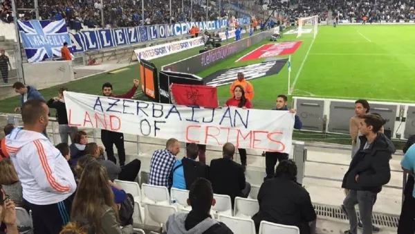 «Карабах – это Армения»: УЕФА открыл дело в отношении Марселя из-за баннера французских фанатов на матче с ФК Карабах