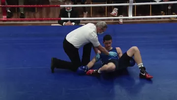 Видео страшного нокаута не по правилам на боксерском чемпионате Украины 