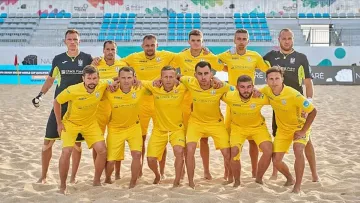 Сборная Украины по пляжному футболу потеряла шансы на выход в финал Евролиги, уступив второй матч кряду