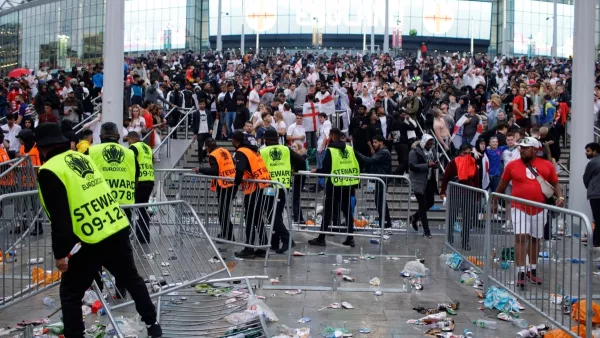 «Повезло, что удалось избежать гибели людей»: финал Евро-2020 на «Уэмбли» смотрели две тысячи человек без билетов