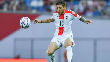 Видео дебютного гола Цитаишвили за сборную Грузии: динамовец помог команде повыситься в дивизионе Лиги наций