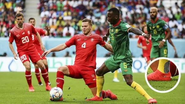 Стало известно, накажет ли ФИФА камерунского футболиста, вышедшего на матч ЧМ-2022 в бутсах с флагом россии