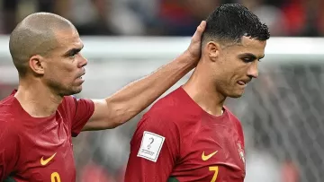 Игрок сборной Марокко не выдержал: от радости он поцеловал звездного португальца