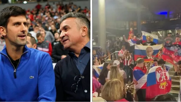 Флаг россии, «Z» и скандирование «путин»: отец Джоковича попал в скандал, теннисист отреагировал