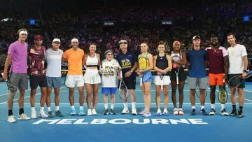 Во время Australian Open: Надаль и другие звезды тенниса провели благотворительный турнир в поддержку Украины