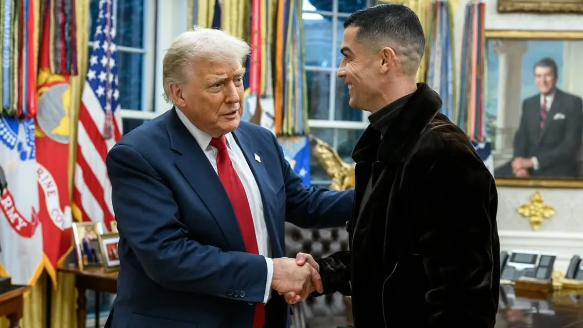 Роналду на гала-вечері в Білому домі: Трамп зізнався, хто з його родини фанатіє від зіркового форварда