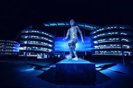 Статуя Давида Сильвы. Фото Манчестер Сити