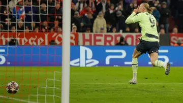 Ман Сити сыграл вничью с Баварией и вышел на Реал в полуфинале ЛЧ: видео очередного гола Холанда