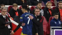 Гнев Роналду на замену: стало известно, что сказал португалец главному тренеру Ман Юнайтед Рангнику