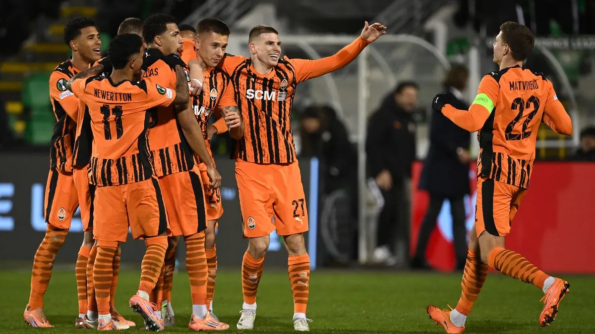 Таблица коэффициентов УЕФА: Шахтер поднимает Украину после победы в матче Лиги конференций