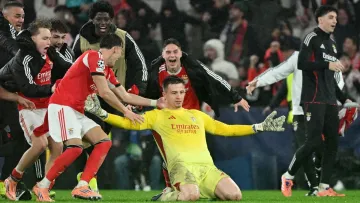 Божевілля в Лізі чемпіонів: Трубін забив гол Реалу на останній секунді та вивів Бенфіку у плей-оф турніру