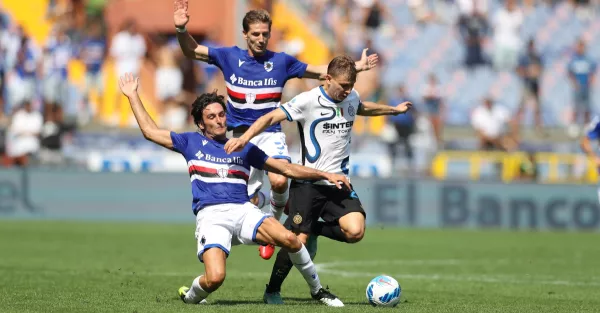 Видеообзор матча Сампдория – Интер – 2:2: чемпион Италии потерял первые очки в новом сезоне