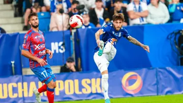 Видео дебютного гола Цитаишвили в чемпионате Польши: динамовец принес важные три очка в копилку Леха