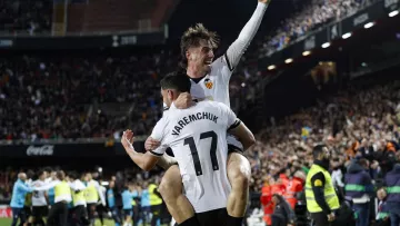 Валенсия с голом Яремчука в ворота Лунина упустила победу над Реалом: мадридская команда не проигрывает 21 матч