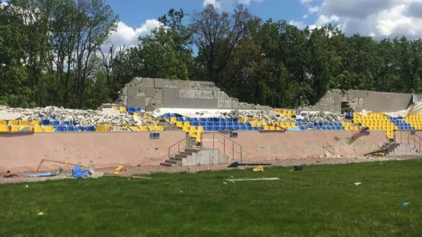 Памятный для сборной Украины стадион «Солнечный» в Харькове был разрушен российскими оккупантами