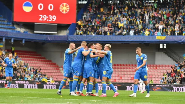 Дебютный гол Судакова и дисквалификация Малиновского: сборная Украины обыграла Северную Македонию в отборе на Евро-2024