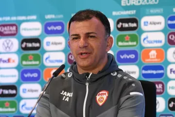 Тренер Северной Македонии: «Мы мотивированы, не ощущаем давления и сыграем с Украиной на победу»