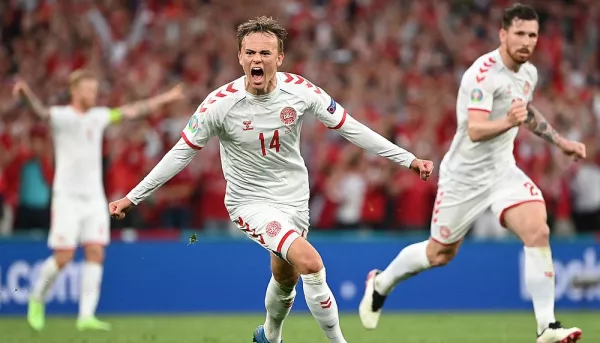 Автор забитого мяча в ворота России назвал безумием выход Дании в плей-офф Евро-2020