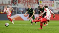 Лейпциг избежал поражения в домашней игре с Вольфсбургом и финишировал вторым в Бундеслиге